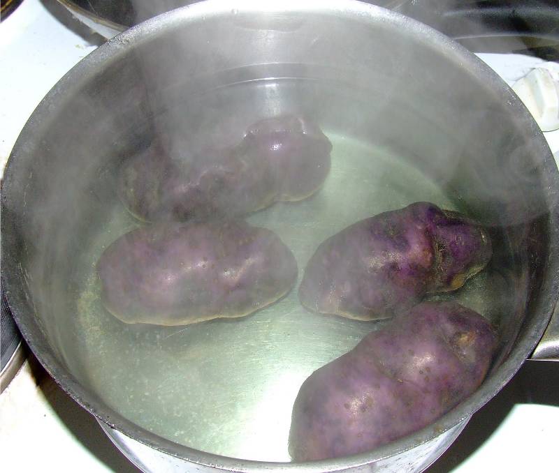 cuisson des pommes de terre vitelotte