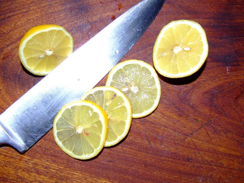 citron en rondelles