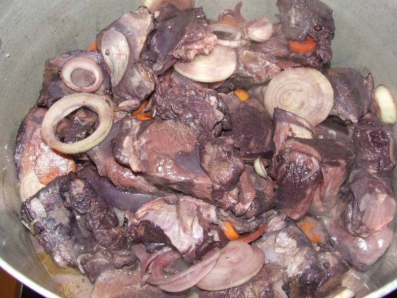 viande de chevreuil mise à suée