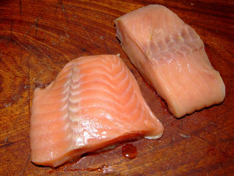 pavés de saumon