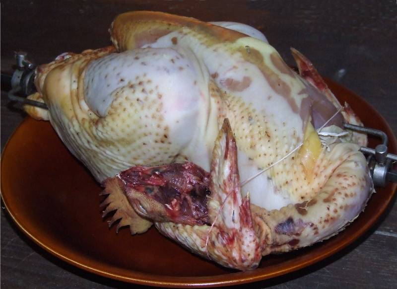 poulet prêt à rotir
