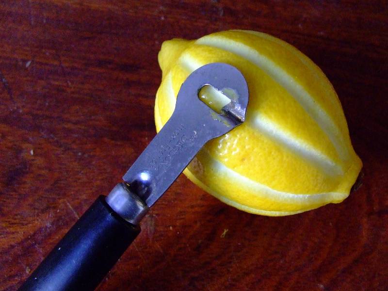 cannelage du citron