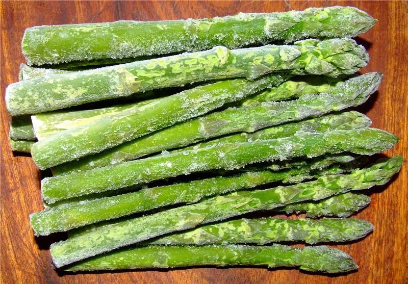 asperges vertes prêtes à cuires